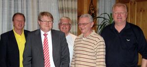 v.l.n.r. Helmut Honsberg, Michael Franzen, Kurt Nakielny, Ulf Riecke, Roland Schmezer