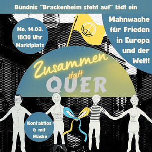 Einladung zur Mahnwache für Frieden in Europa und der Welt