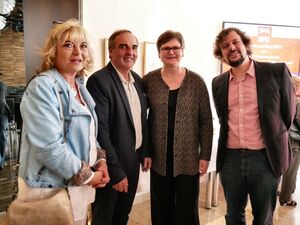 Gaby Litz, Roland Kern, Leni Breymaier und André Merkle
