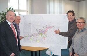 Rainer Hinderer, MdL, zu Besuch im Nordheimer Rathaus und im Gespräch mit Bürgermeister Volker Schiek