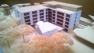 Modell vom Hotel