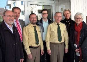 Reinhold Gall bei einem Besuch bei der Polizei Stuttgart im Jahr 2008